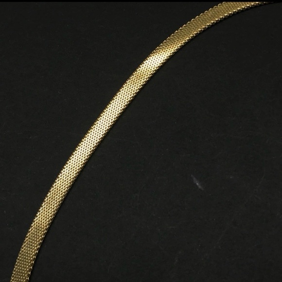 CHRISTIAN DIOR CD Logo Gold Tone Necklace - Picture 9 of 11